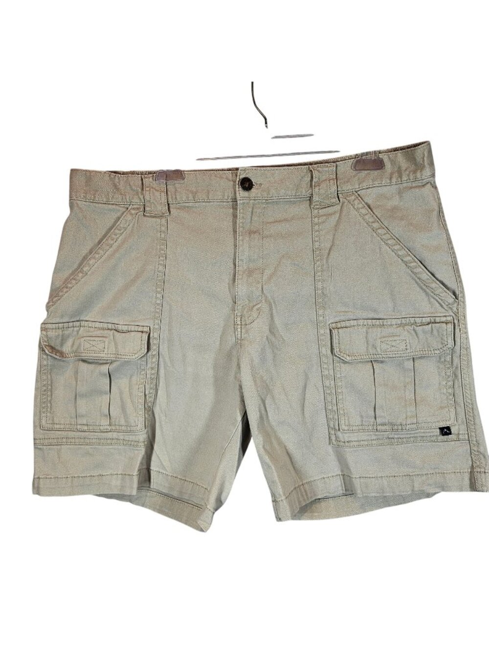Denali Mens 38 Cargo Shorts Tan gopcore outdoor work vacation casual Rugged